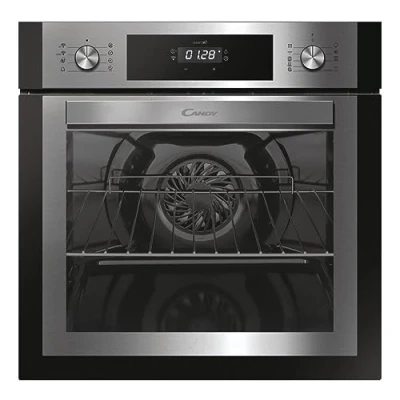 Imagen de Candy Essenza FCNE886X, Horno Pirolítico, 70L, WIFI, 3 Resistencias, Limpieza Pirolítica y Aquactiva, Cocción Multinivel, 9 Funciones, Temporizador, Display táctil, Puerta con Triple Cristal, Inox