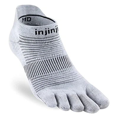Imagen de Injinji Unisex adulto hombre correr ligero invisible, Gris, Large
