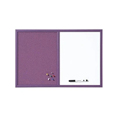 Imagen de Bi Office MX03435411 Tablón organizador para escuela combinado, 60 x 40 cm, color violeta