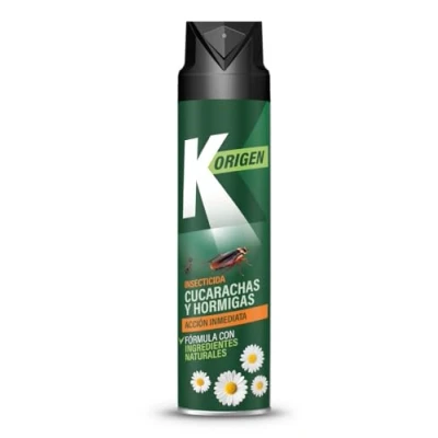 Imagen de K ORIGEN Insecticida Cucarachas y Hormigas Protección Natural Eficaz Eficacia Garantizada Aerosol de 500 ml