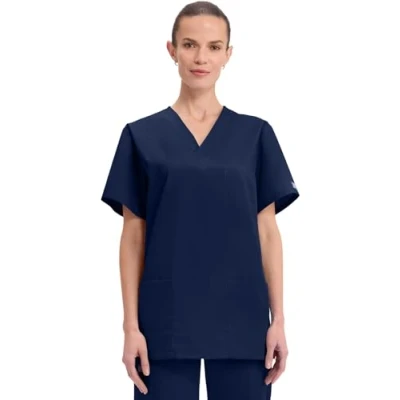 Imagen de CHEROKEE Uniforme, Camiseta Unisex con cuello en V, Línea Originals, Azul (Navy), XS