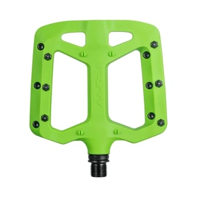 Imagen de Funn Taipan Pedales de Bicicleta en termoplástico Reforzado con Fibra Vidrio Ejes CrMo 9/16 Pulgadas y Pernos amigables para Las espinillas (Verde)