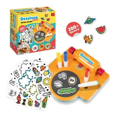 Imagen de Diset Dessineo Stickers Studio, Jueguete Educativo para Hacer Pegatinas niños a Partir de 4 años