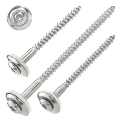 Imagen de Tornillos Screw Rebel, acero inoxidable A2, con arandela de 15 mm diámetro EPDM TX 20, certificación CE