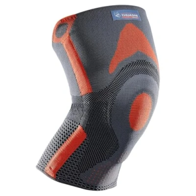 Imagen de Rodillera rotuliana reforzada Thuasne Sport Gris/Naranja Talla M