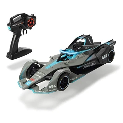 Imagen de Dickie Toys Formula E Gen2 RC Coche Carreras Controlador de Pistola Modo Attack Halo Efecto Luz 8 A Máximo 11 km/h, Carga USB + Baterías 36cm Partir 6 años