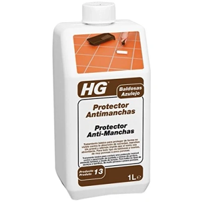 Imagen de HG Protector Antimanchas 13 para Baldosas y Azulejos contra la Penetración de Grasa Suciedad, Sin Silicona 1 L