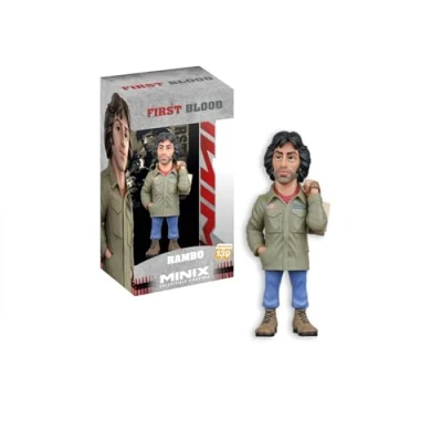 Imagen de BANDAI Minix Figura de colección 12cm Rambo: Acorralado Parte I Rambo Coleccionables para Exhibición Idea Regalo Juguetes Niños Y Adultos Fans del Cine (MN18864)