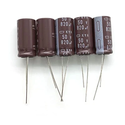 Imagen de Elko KYA 820uF condensador radial, 5 unidades, 25 V, ± 20 % 40 C 105 C, de baja impedancia, D12,5 x L25 mm
