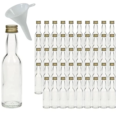 Imagen de mikken Botella de cristal transparente, 50 unidades x 40 ml