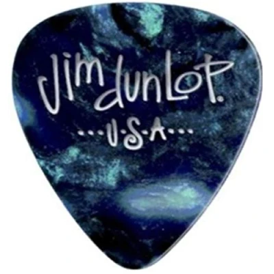 Imagen de JIM DUNLOP Púas Genuine Celluloid Classic, Saco de 72, Turquesa Perlado, medium