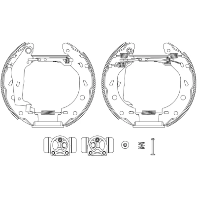 Imagen de TEXTAR Shoe Kit Pro 84057401 frenos, disco de tambor con cilindro freno rueda, accionador SMART: Fortwo I Coupé