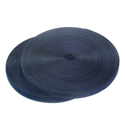 Imagen de TUKA 25m x 20mm Hook y Loop Bandas para coser, no autoadhesivas, 20 mm de ancho, Gancho bucle cinta, vuelta sin adhesivo, Cinta Bucle, azul marino TKB5004 navy