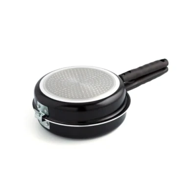 Imagen de Quid Gastro Fun Sarten Doble Aluminio Estampado 24cm Negro