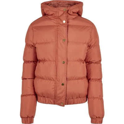 Imagen de Urban Classics Ladies Hooded Puffer Jacket Chaqueta de invierno, Mujer, Talla: Medium, Redearth