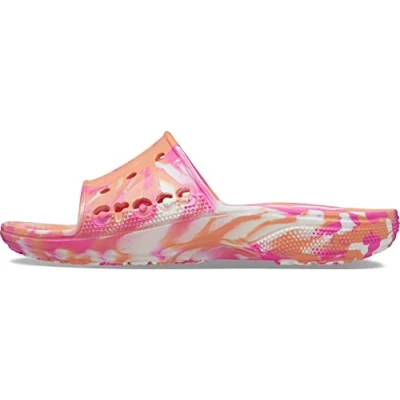 Imagen de Crocs Baya II Slides, Slide para Unisex adulto, Papaya/Marbled, 42/43 EU
