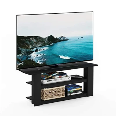 Imagen de Furinno Centro de Entretenimiento televisivo, Roble, Negro, Standard 42.1&quot;(W) x16.5(H) x13.4(D)