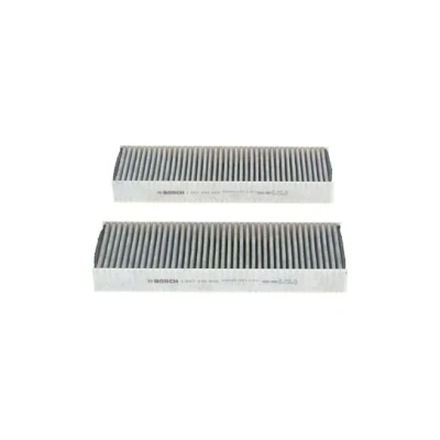 Imagen de BOSCH 1 987 435 608 Filtro de habitáculo carbón activado 255 82,5 30 PEUGEOT: 208 II Hatchback, 2008 II, OPEL: Corsa F Hatchback