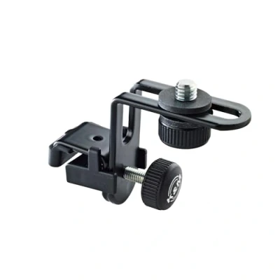 Imagen de K&amp;M 24030 Soporte para micrófono de batería, negro rosca 3/8&quot; acero, con sistema antivibraciones