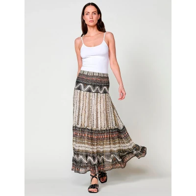 Imagen de Falda Larga de Chiffon Multicolor para Mujer