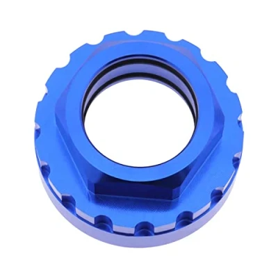 Imagen de Be In Your Mind Herramienta de Extracción del Adaptador Anillo Bloqueo Plato Compatible con Shimano M7100 M8100 M9100 M9120 Enchufes Bicicletas Aleación Azul