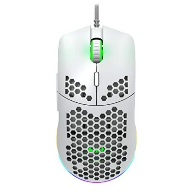 Imagen de Canyon Ratón para Gaming Puncher con Cable y 7 Botones Programables Ligero, Sensor Óptico Pixart, dpi Ajustables hasta 4200, Ultra Trenzado de 1,65 m, Blanco