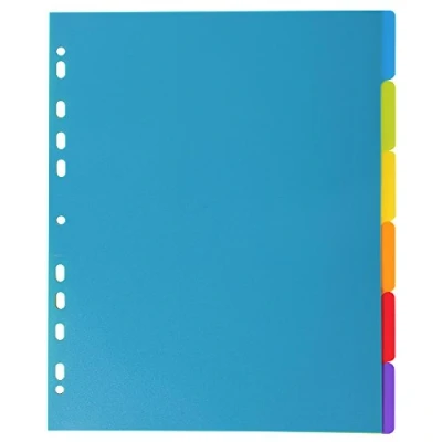 Imagen de Exacompta 3806E Plastic Slip Maxi Neutral 6 botones translúcidos