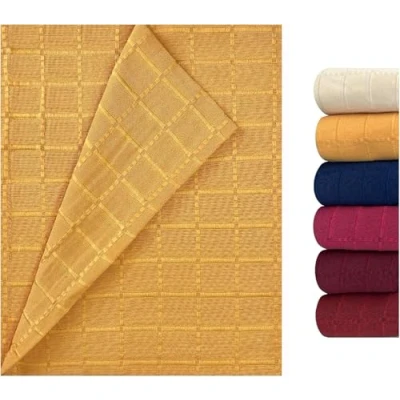 Imagen de GFD Colcha Multiusos Clásica para sofá y Cama Algodón Poliéster, Manta Foulard Cómoda Suave, Plaid Colores Vivos, Cubrecama, Cubre (Amarillo, 180 x 270)