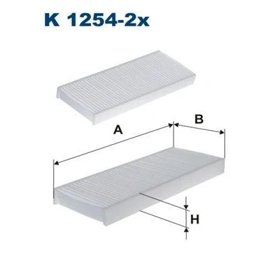 Imagen de FILTRON K 1254 2x Filtro de habitáculo partículas 262 100 26 NISSAN: NP300 Navara Pick up, up