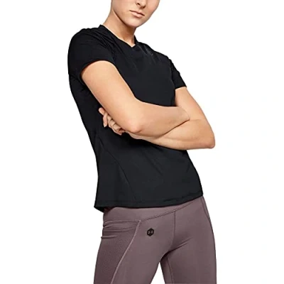 Imagen de Under Armour UA Rush Camiseta para Mujer, Ajustada Transpirable con tecnología Rush, de Manga Corta Corte Ajustado