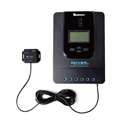 Imagen de Renogy Panel solar MPPT Bluetooth 20 A 12/24 V controlador de carga con pantalla LCD