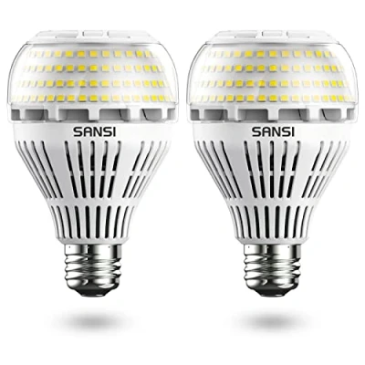 Imagen de SANSI Bombillas LED E27 22W 5000K Luz Fría, Luces Bajo Consumo 200W Bombilla Incandescente Equivalente, 3000LM Potentes paras Habitacion Garaje Paquete de 2