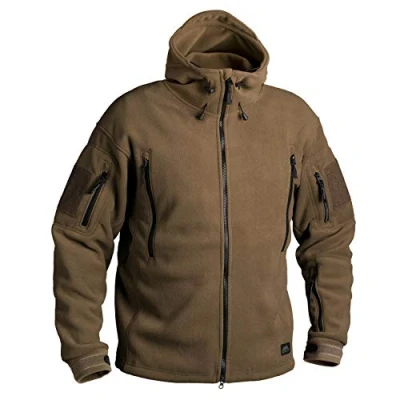 Imagen de Helikon Tex Patriot Chaqueta de forro polar doble, Cazadora, Monocromo, Hombre, color Marrón, tamaño XL/Regular