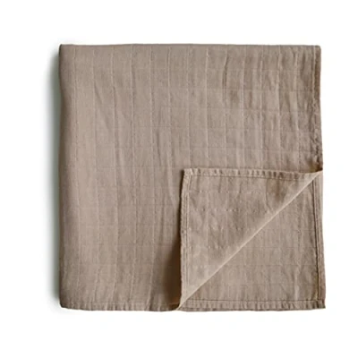 Imagen de mushie Muslin Baby Swaddling Blanket Manta Envolvente para Recién Nacidos de 0 3 Meses Algodón Orgánico Saco Dormir Prelavado Bebés Hecho en Dinamarca Natural