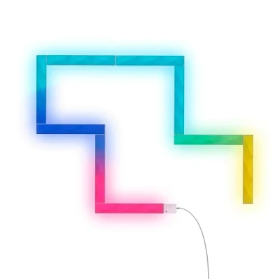 Imagen de Trust Gaming GXT 905 Vybz Barra RGB para Pared, Luces Habitación Gamer, 44 Modos Luminosos, Control App, Sincronización Música, 9 Barras de Luz Juegos Juvenil Streaming