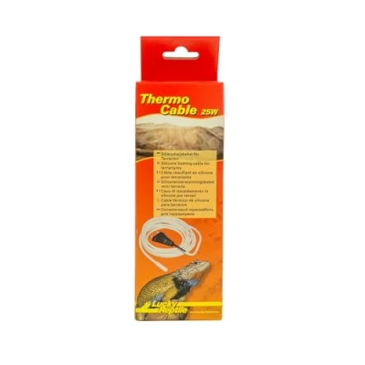 Imagen de Lucky Reptile Thermo Cable 25 W Calefactor Impermeable para terrarios de 4,8 m con 1,5 alimentación fría Calentamiento rápido y Calor Uniforme Accesorios terrario