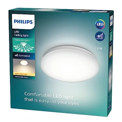Imagen de Philips Plafón LED de Techo Moire, 6W, 600 Lúmens, Luz Fría 4000k, 22 cm Diámetro
