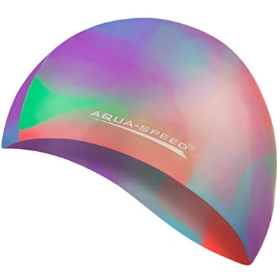 Imagen de Aqua Speed Bunt Set Gorro de baño + Pequeño Toalla Microfibra Gorra natación Unisexo 08. Colorido / 51