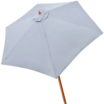 Imagen de Aktive Parasol hexagonal Garden diámetro 300 cm Mástil de madera 48 mm Color gris (ColorBaby 53864)