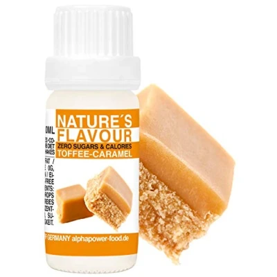 Imagen de ALPHAPOWER FOOD Aromas alimentarios por repostería y bebidas I 10ml Vegano, Caramelo 100% naturales con Sabor Premium saborizante sin azucar Flavdrops, Flavor Drops liquida