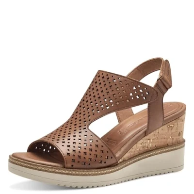 Imagen de Tamaris Mujer 1 28218 42, Sandalias con cuña, coñac, 36 EU