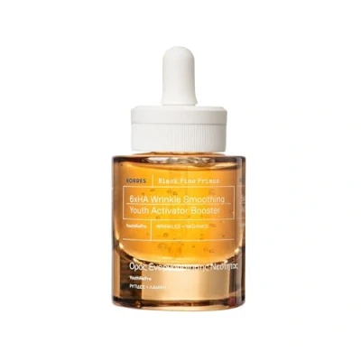 Imagen de KORRES BLACK PINE PRIMUS 6 fold hialurónico para alisar las arrugas, suero antiedad una piel joven, sin siliconas ni parabenos, vegano, 30 ml