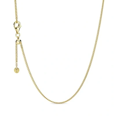 Imagen de Pandora Icons Collar chapado en oro de 14 quilates con cierre deslizante, 60
