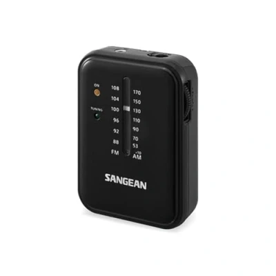 Imagen de Radio portátil Sangean SSR32B, AM/FM, 1 mW, Jack 3,5 mm, Negro