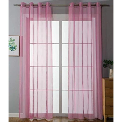 Imagen de 20332 cn2 Uni Juego de 2 Cortinas con Ojales (245 x 140 cm), Color Rosa