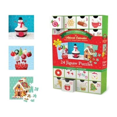 Imagen de EuroGraphics Sweet Christmas Puzzle Adventkalender Navidad, Multicolor, 5 x Inches (8924 5666)