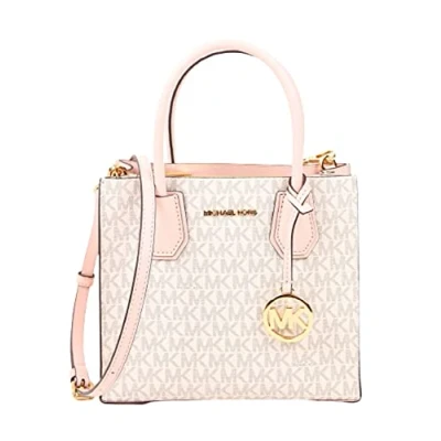 Imagen de MICHAEL KORS MERCER MEDIUM MESSENGER CROSSBODY SATCHEL POWDER BLUSH MULTI