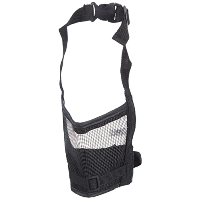 Imagen de Trixie Bozal Nylon con Malla Cosida, M, Negro, Perro