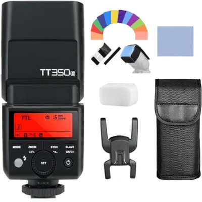 Imagen de Godox TT350S Mini portátil Speedlite 2.4G Principales y auxiliares 1 / 8000S HSS Flash TTL del para Sony A77II A7RII A7R A58 A99 ILCE6000L RX10 sin Espejo ILDC