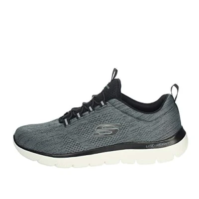 Imagen de Skechers Men&#039;s Summits Louvin, Mocasín Hombre, Color Blanco y Negro, 42 EU Ancho
